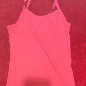Neon pink tank top